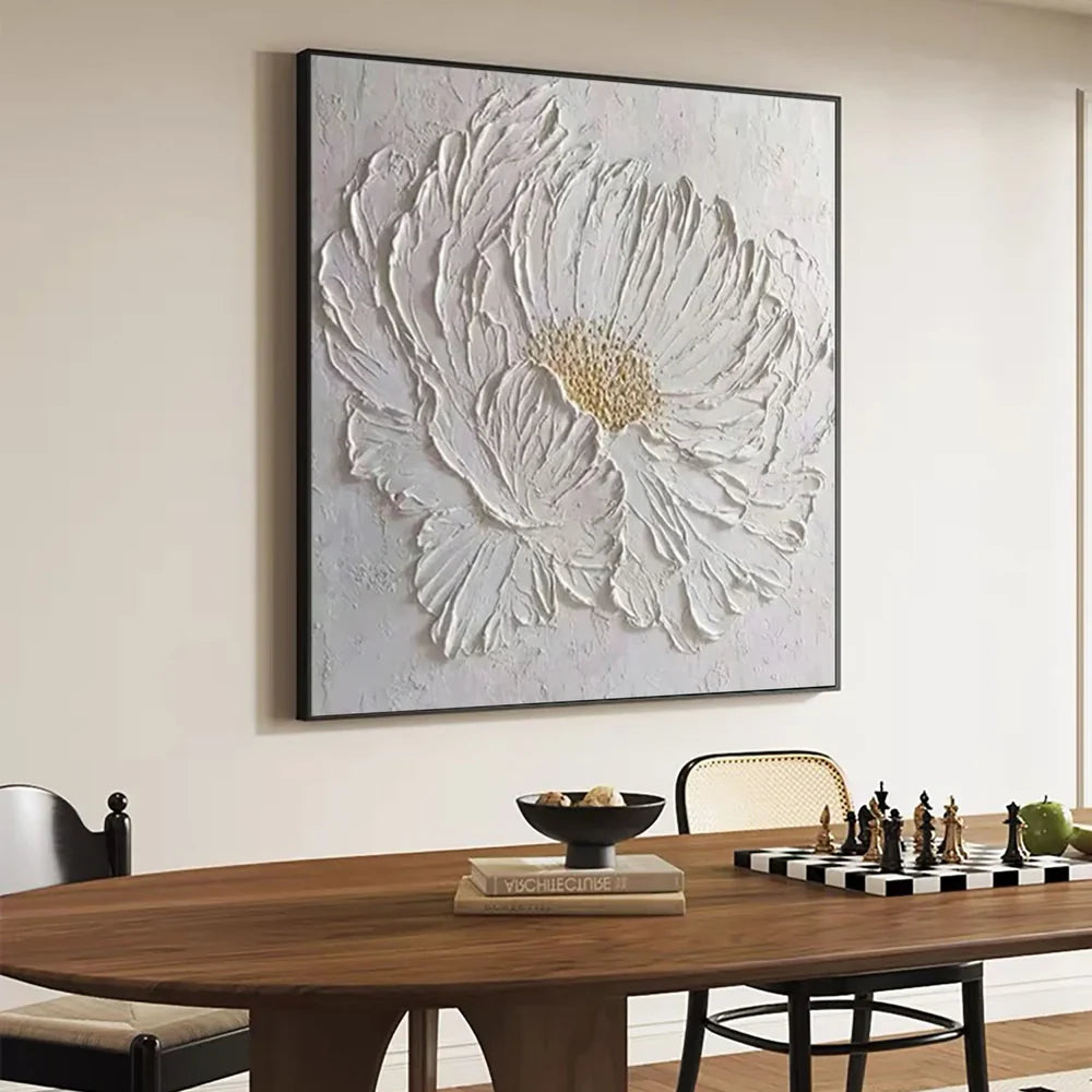 Flower & Tree Textured Abstract Wall Art #SF020