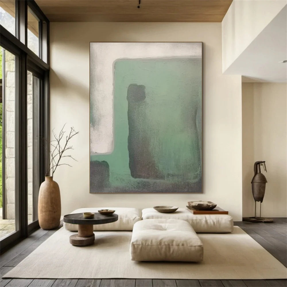 Green Abstract Wall Art #AT076