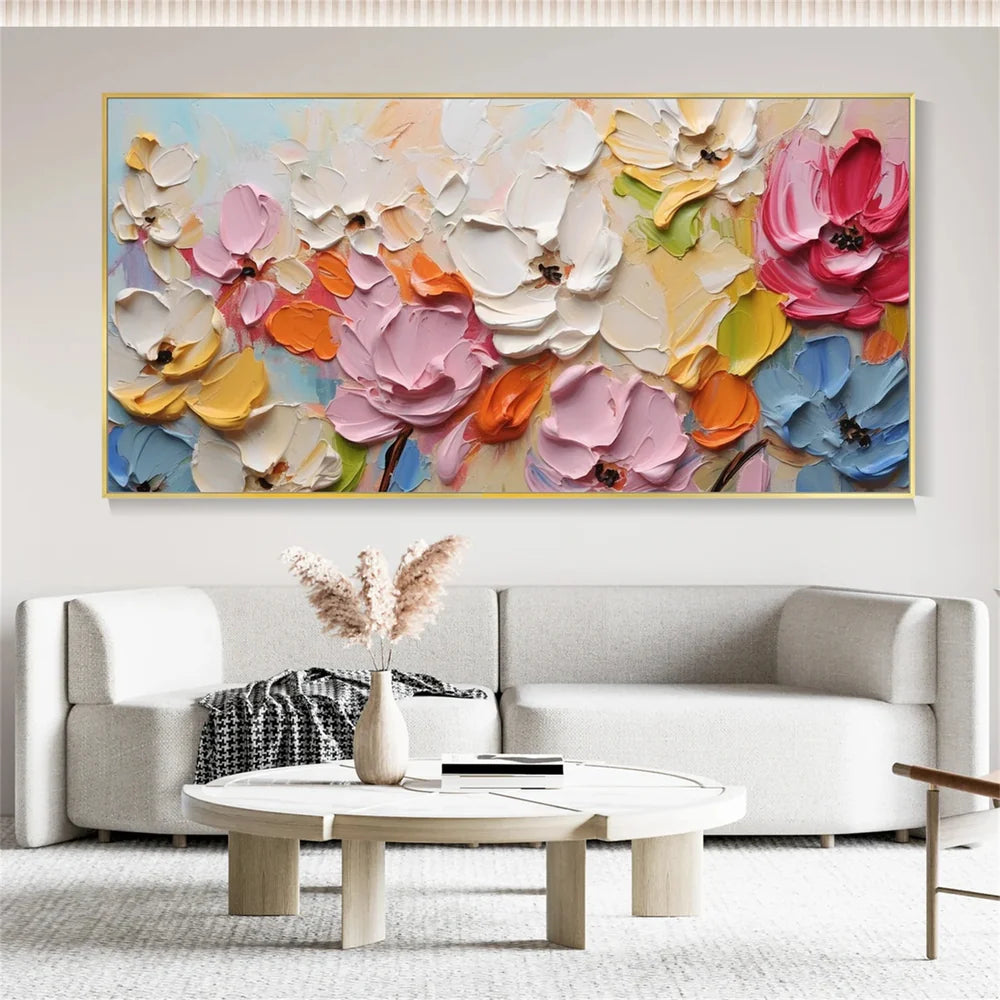 Flower & Tree Textured Abstract Wall Art #SF023