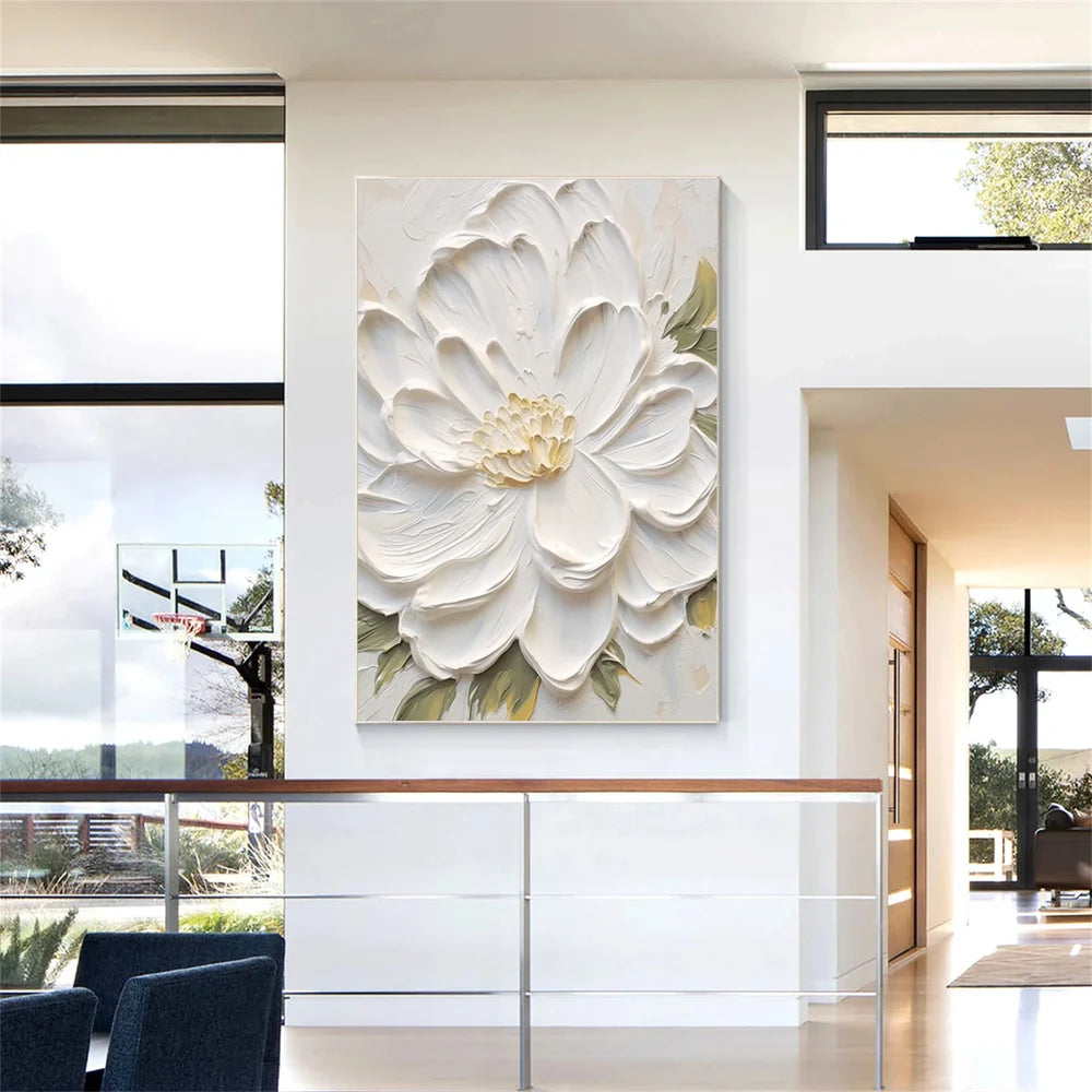 Flower & Tree Textured Abstract Wall Art #SF005