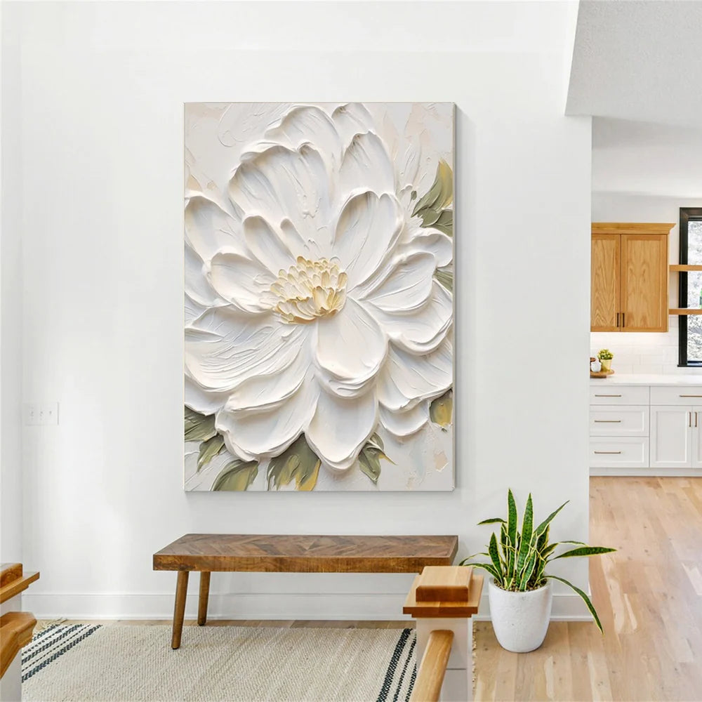 Flower & Tree Textured Abstract Wall Art #SF032
