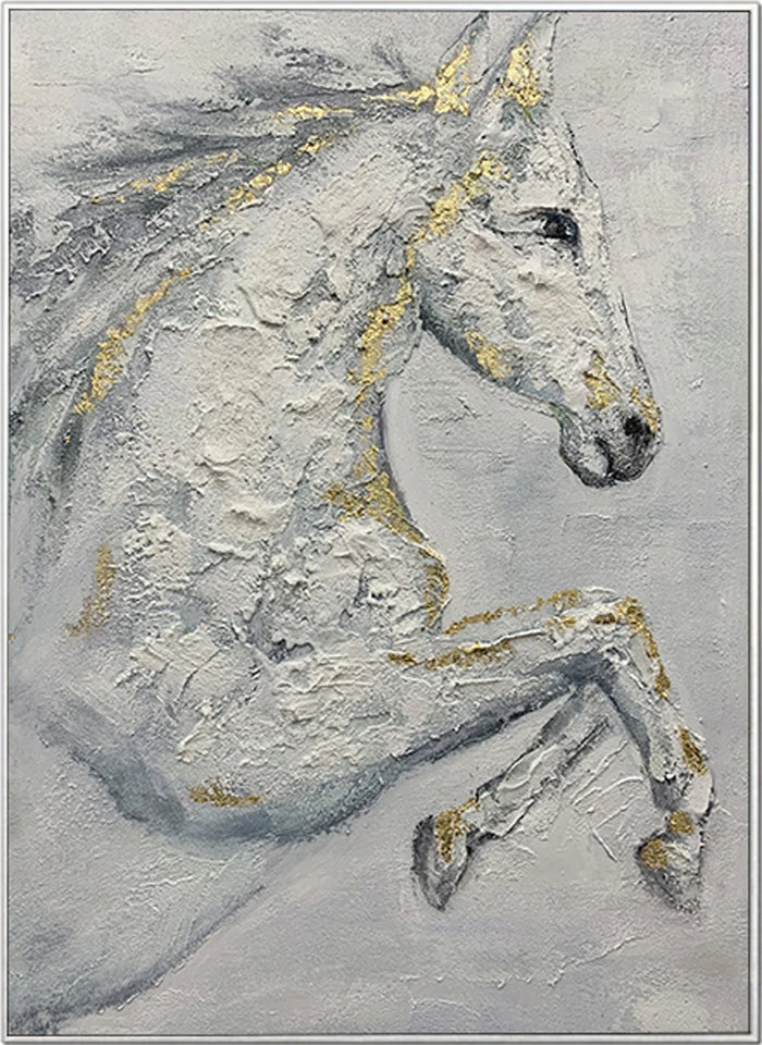 Abstract Horse Animal Textured Wall Art #DL013