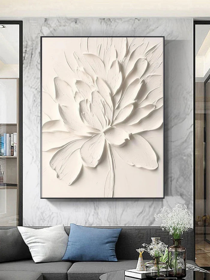 Flower & Tree Textured Abstract Wall Art #SF004