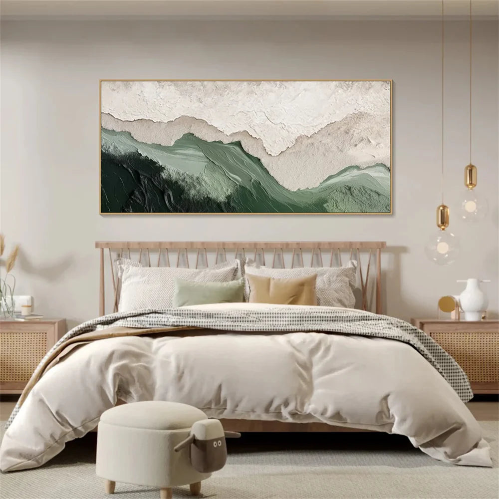 Green Abstract Texture Wall Art #AT031