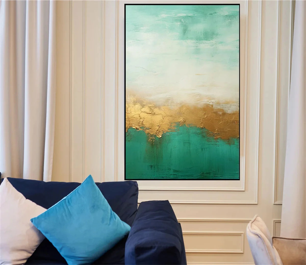 Green Abstract Wall Art #AT033