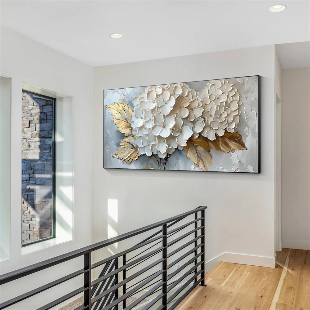 Flower & Tree Textured Abstract Wall Art #SF001