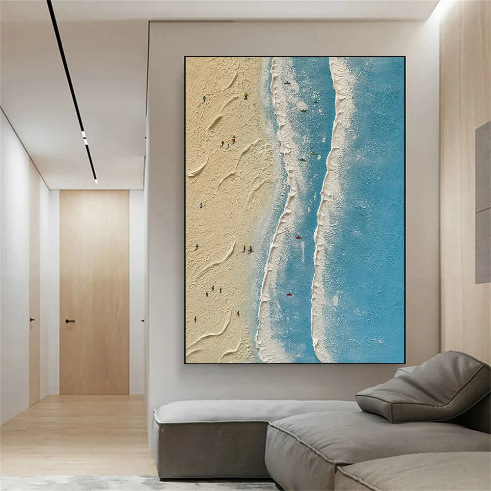 Surfing Sport Art Textured Canvas #PT031