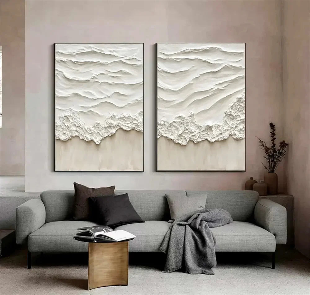 Ocean & Sky Textured Wall Art Set of 2 #MO029