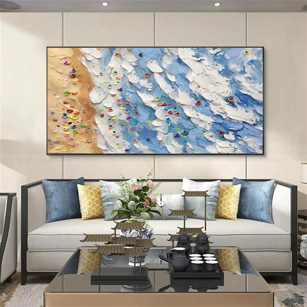 Surfing Sport Art Textured Canvas #PT032