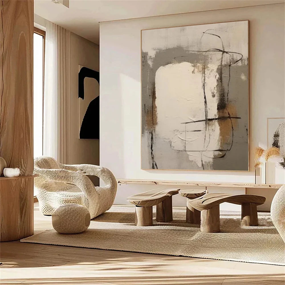 Wabi Sabi Textured Wall Art #WT014