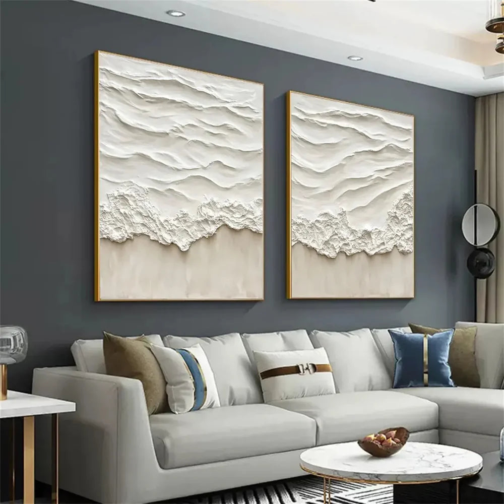 Ocean & Sky Textured Wall Art Set of 2 #MO029