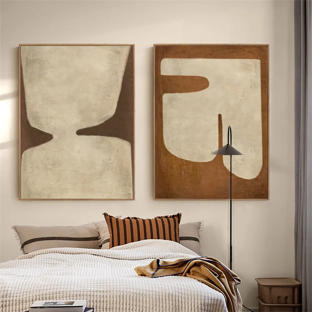 Wabi Sabi Abstract Wall Art Set of 2 #WT011