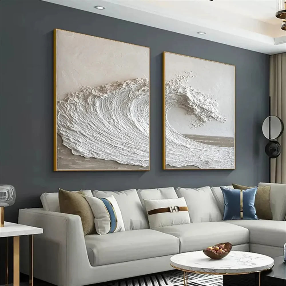 Ocean & Sky Textured Wall Art Set of 2 #MO030
