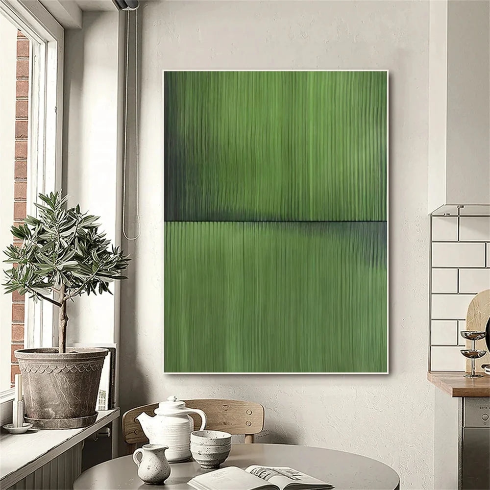 Green Minimalist Textured Wall Art #MT083