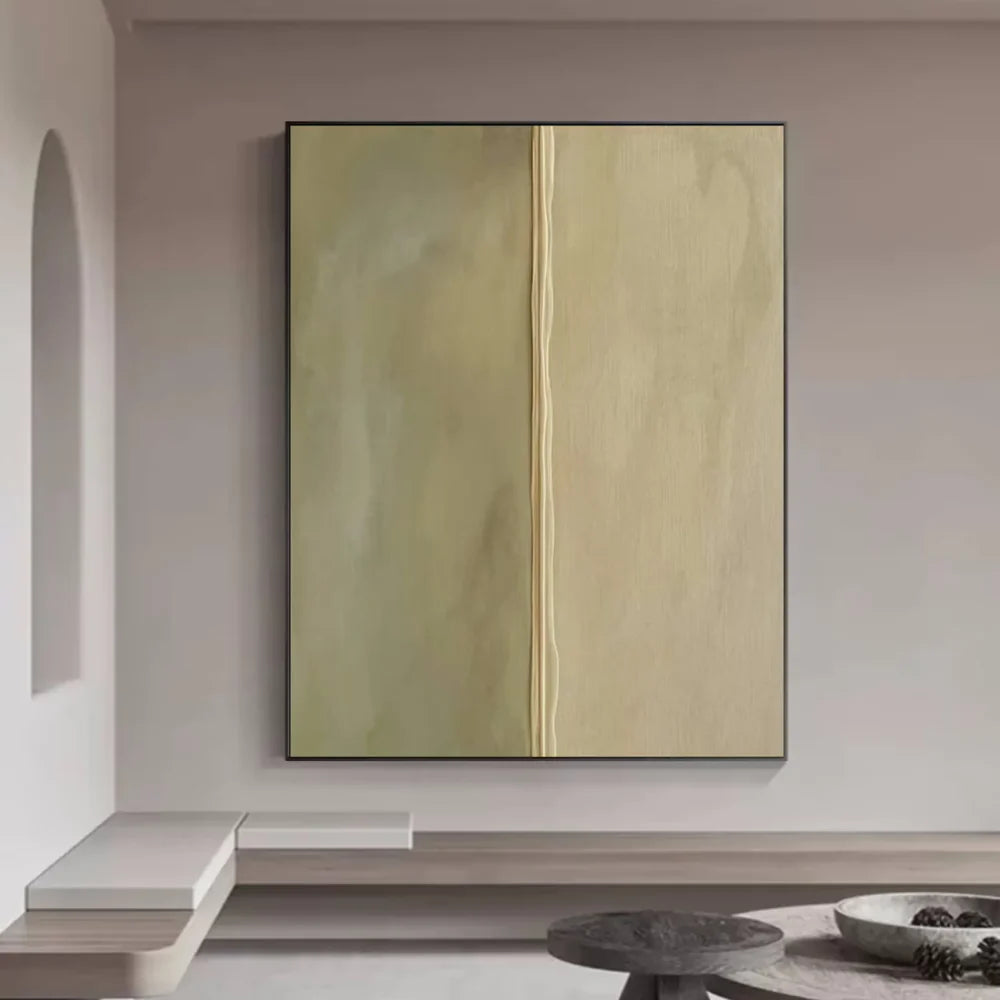 Green Minimalist Textured Wall Art #MT001