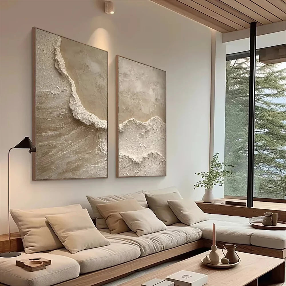 Ocean & Sky Textured Wall Art Set of 2 #MO010