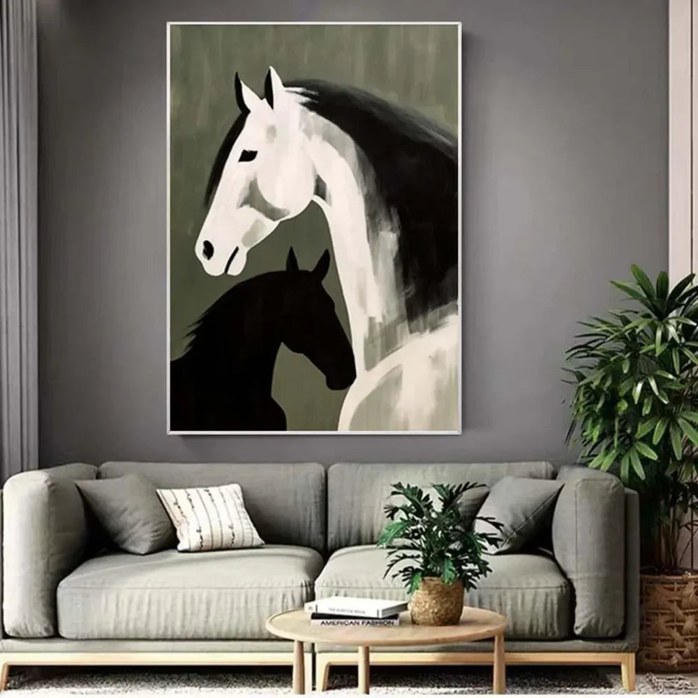 Abstract Horse Animal Wall Art #DL021