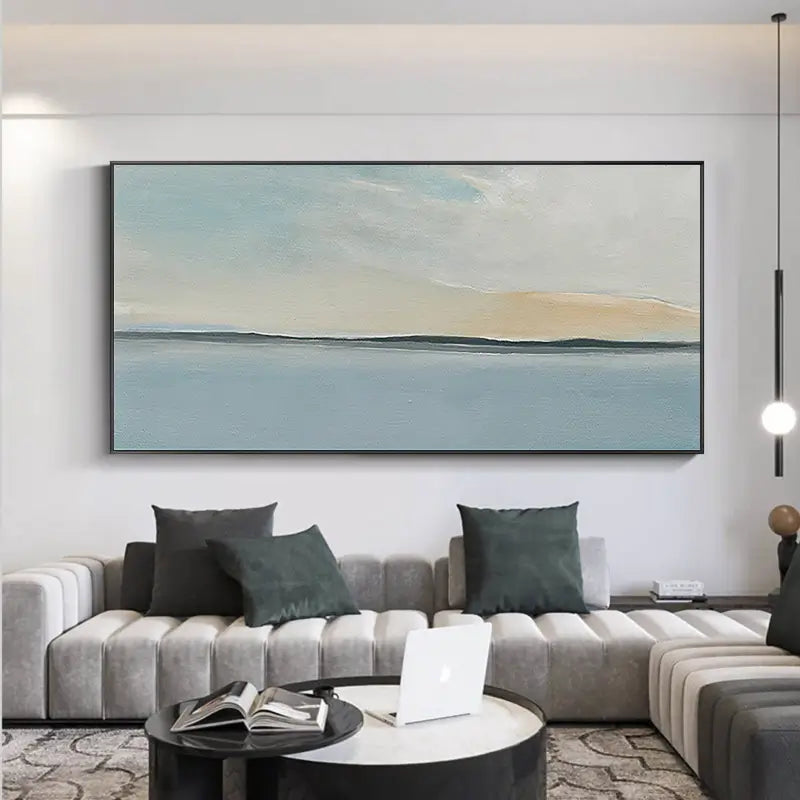Ocean & Sky Abstract Wall Art #MO053