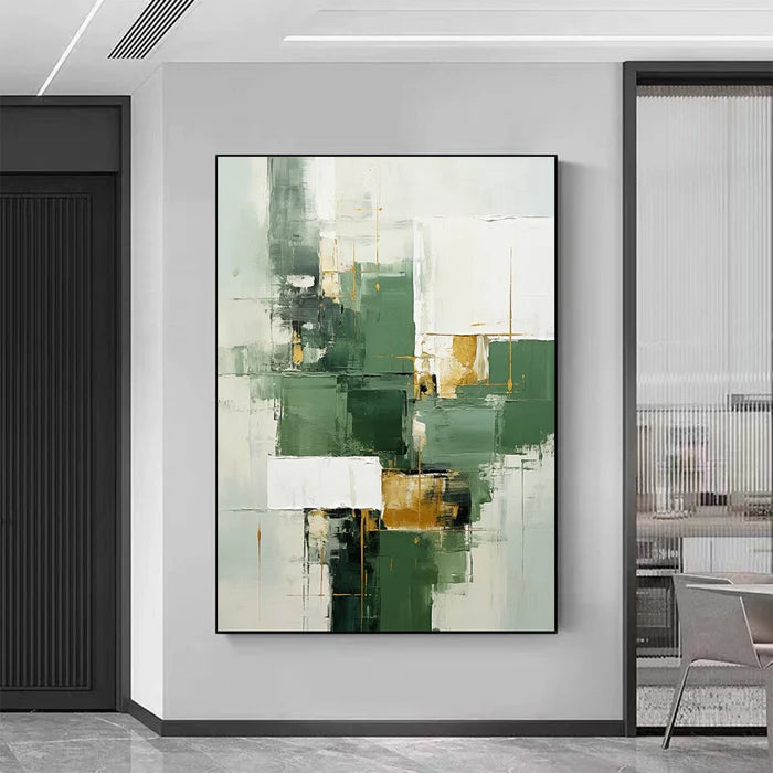 Green Abstract Texture Wall Art  #AT128