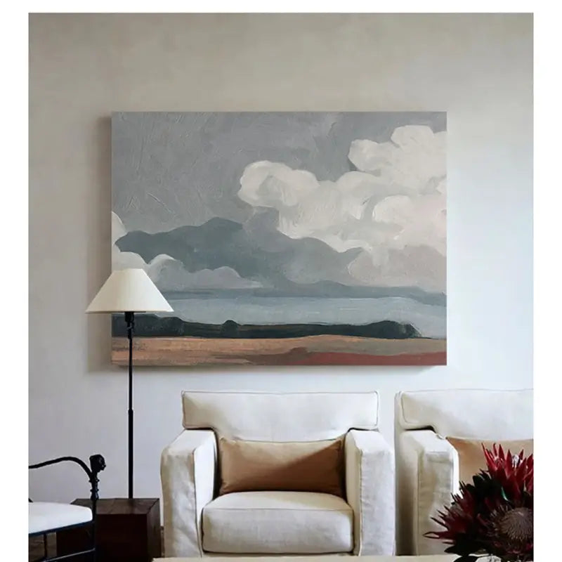 Ocean & Sky Abstract Wall Art #MO070