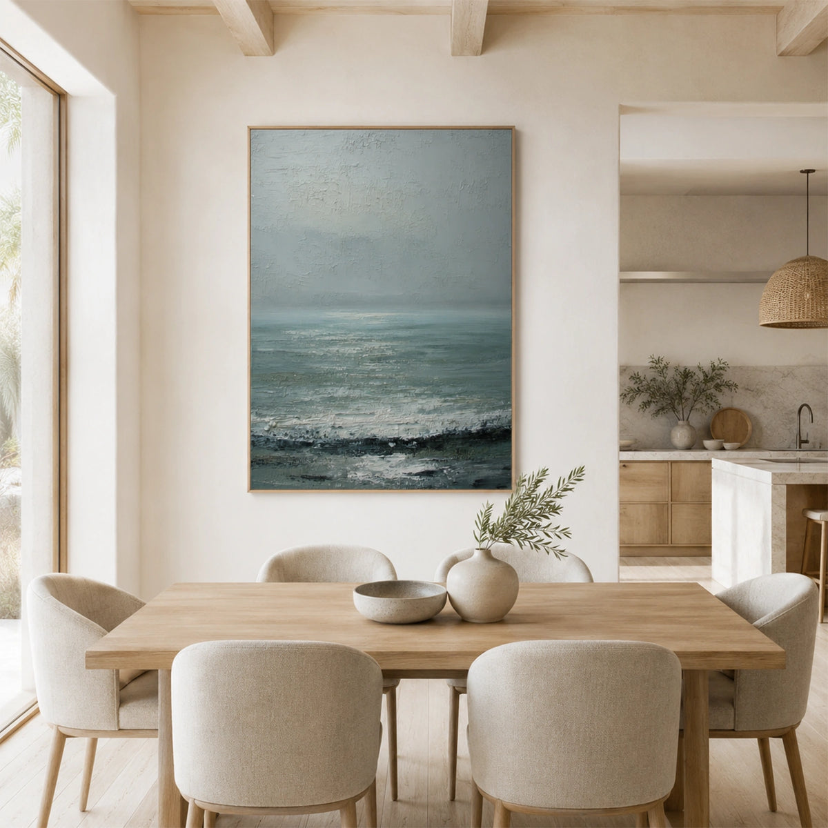 Ocean & Sky Abstract Wall Art #MO119