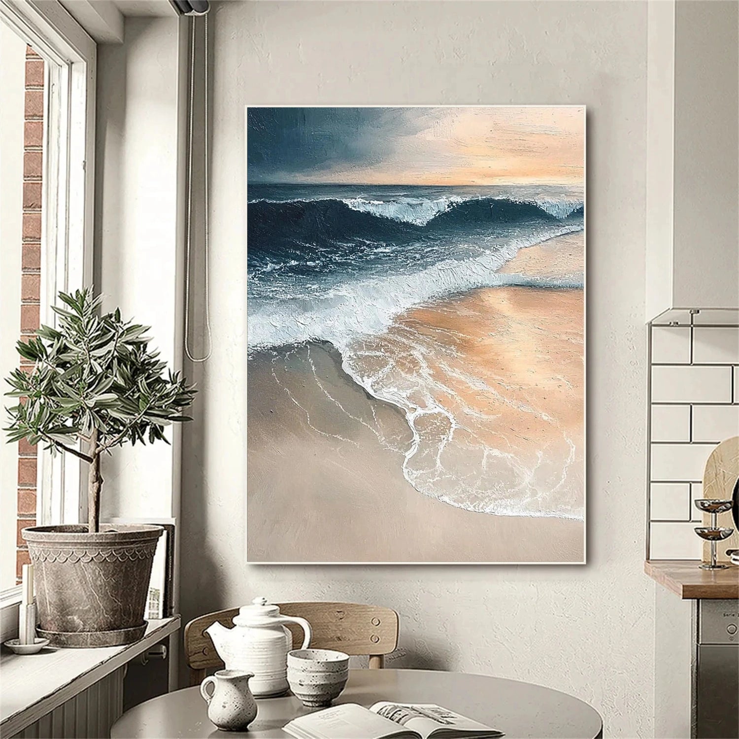 Ocean & Sky Abstract Wall Art #MO104