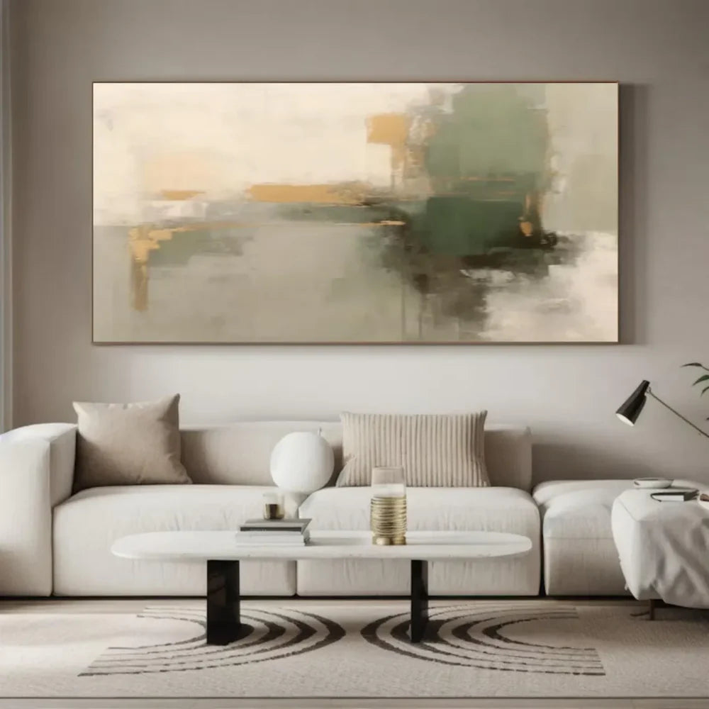 Green Abstract Wall Art  #AT127