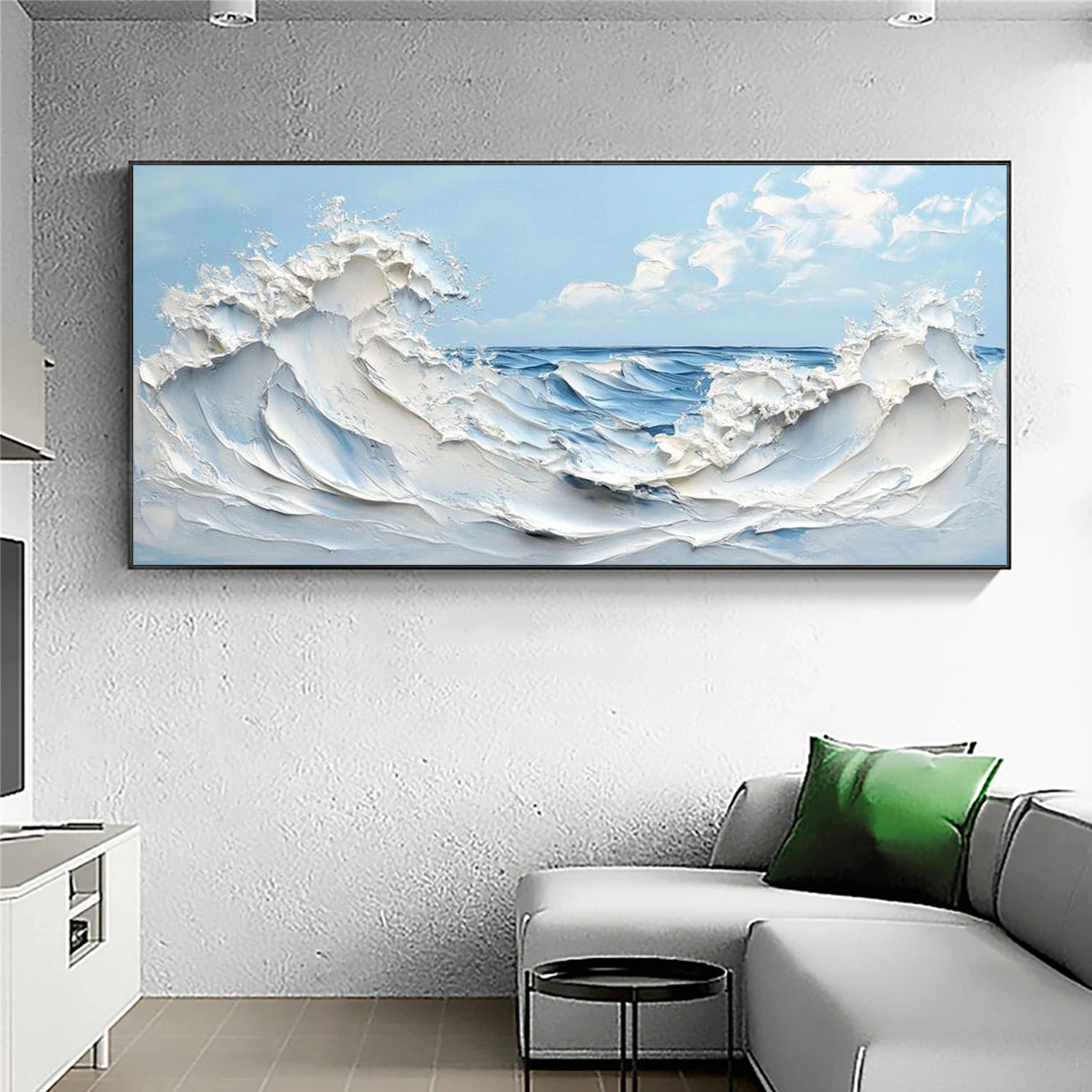 Ocean & Sky Textured Wall Art #MO103