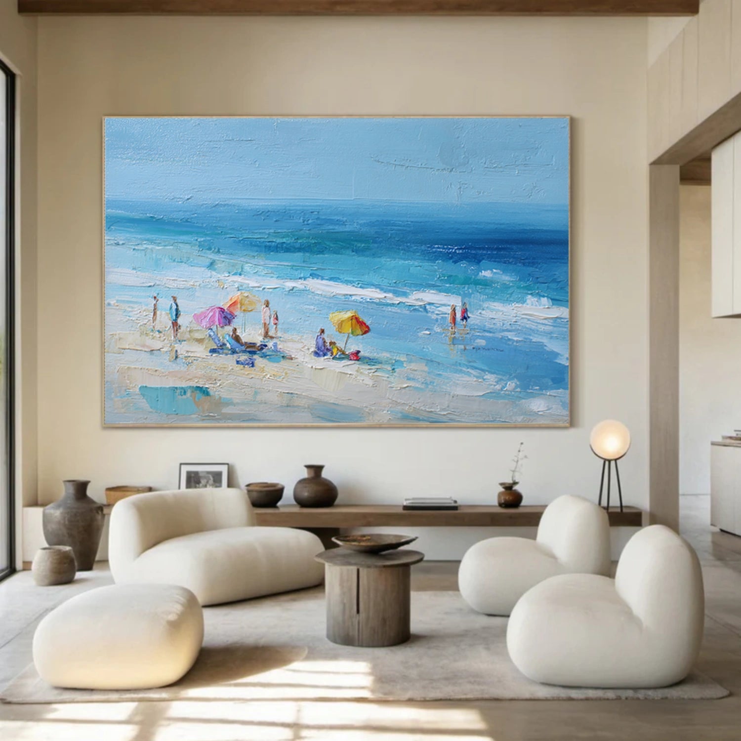 Ocean & Sky Abstract Wall Art #MO111