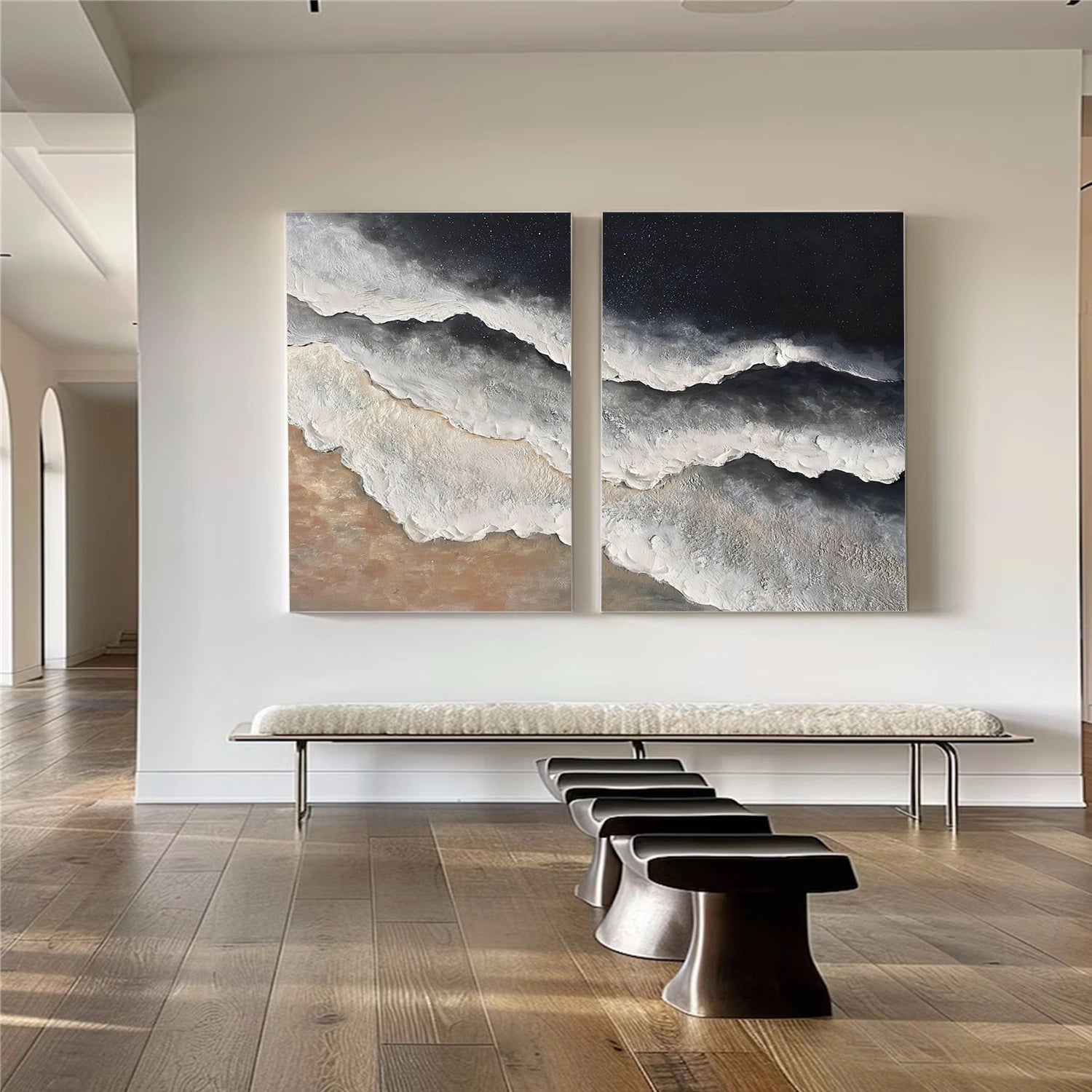 Ocean & Sky Textured Wall Art #MO097