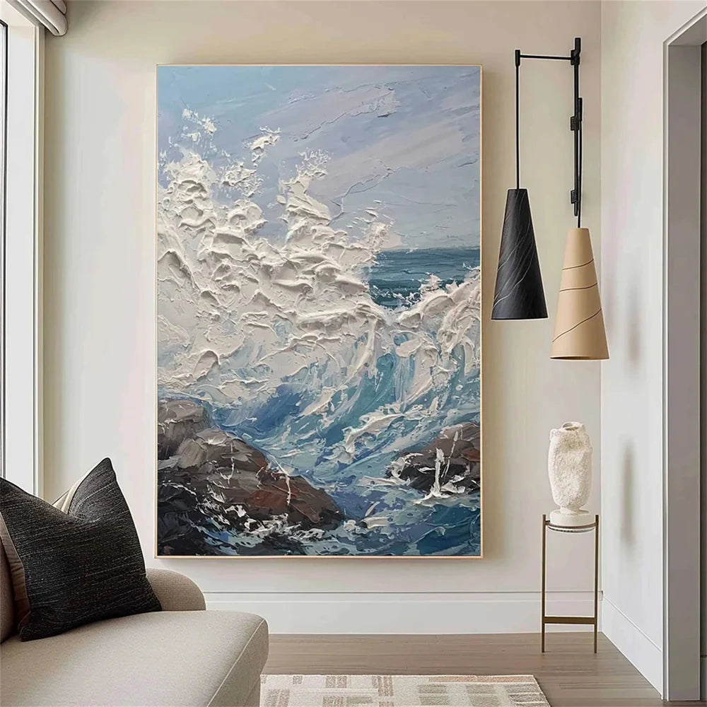 Ocean & Sky Textured Wall Art #MO013