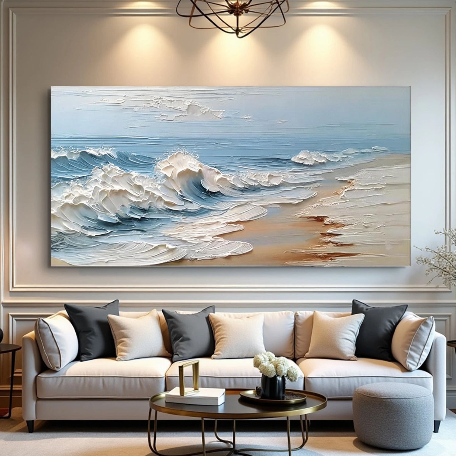 Ocean & Sky Textured Wall Art #MO114