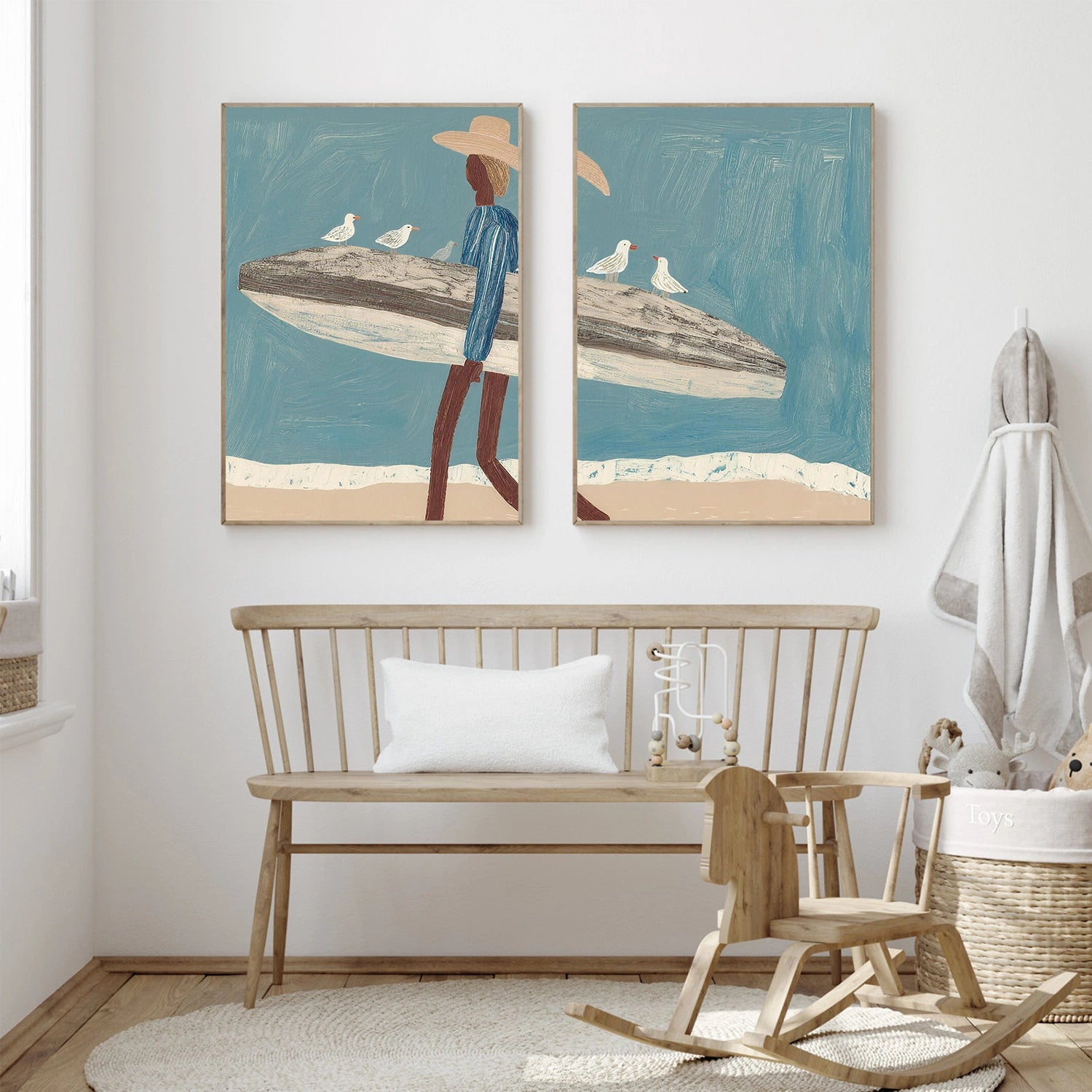 Abstract Portrait Wall Art Set of 2 #PB023