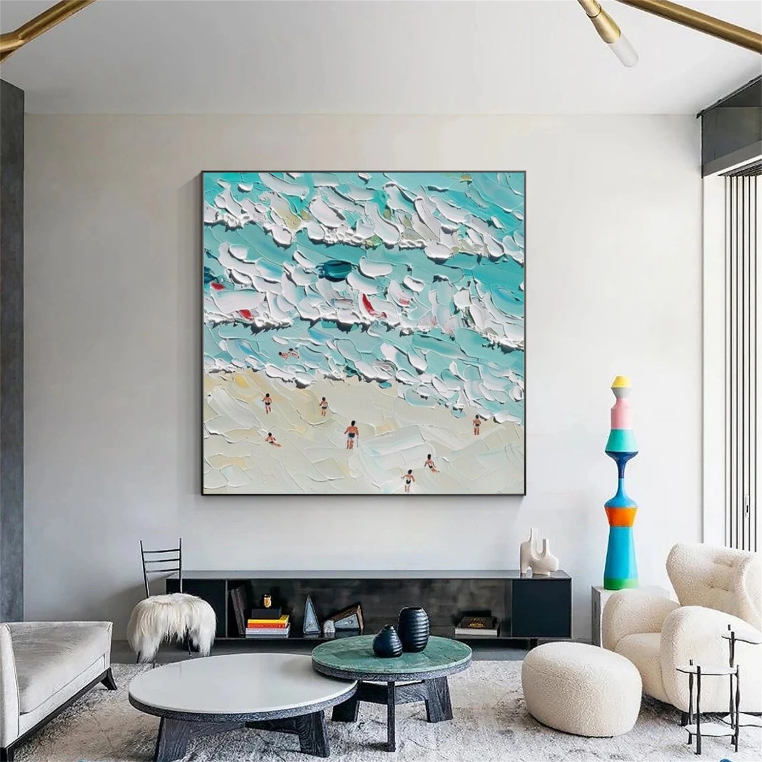 Swimming Sport Art Textured Canvas #PT048