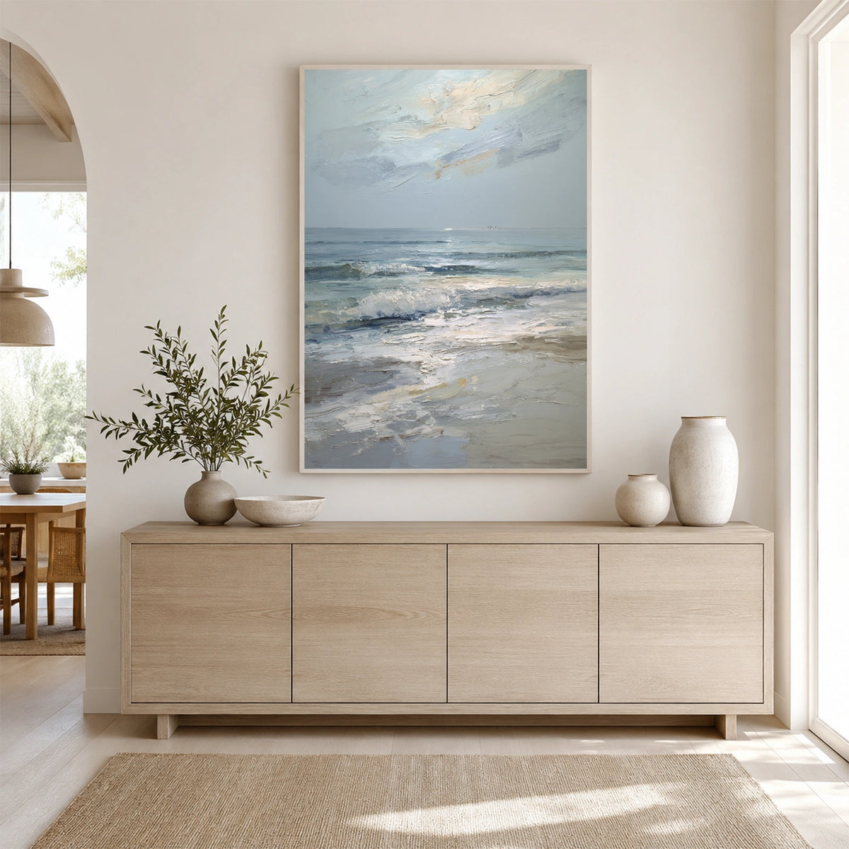 Ocean & Sky Textured Wall Art #MO118