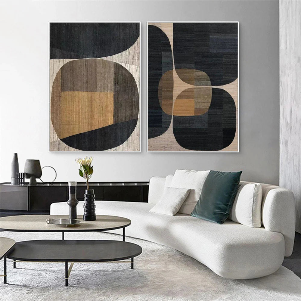 Wabi Sabi Textured Wall Art Set of 2 #WT008