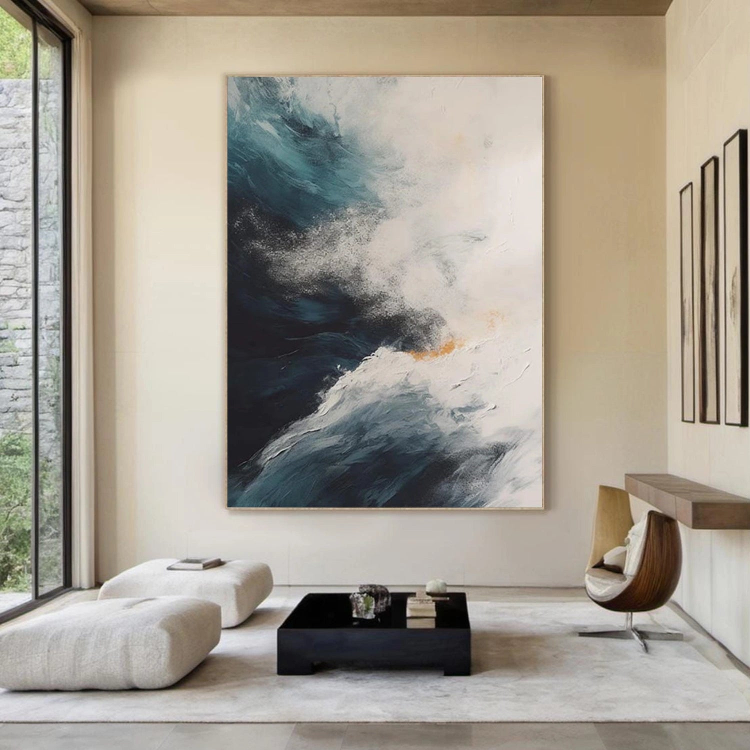Ocean & Sky Abstract Wall Art #MO105