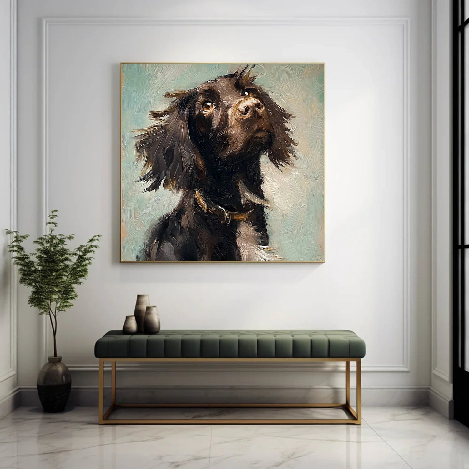 Abstract Dog Animal Wall Art #DL059