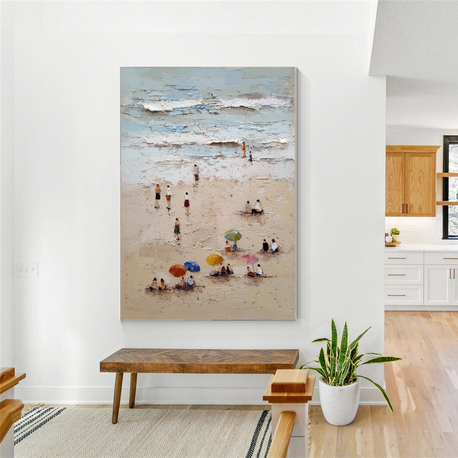 Ocean & Sky Abstract Wall Art #MO110