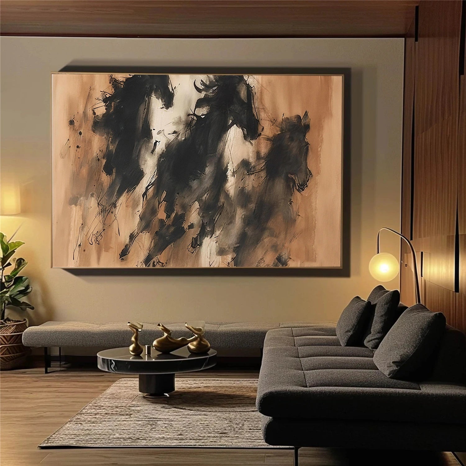 Abstract Horse Animal Wall Art #DL045