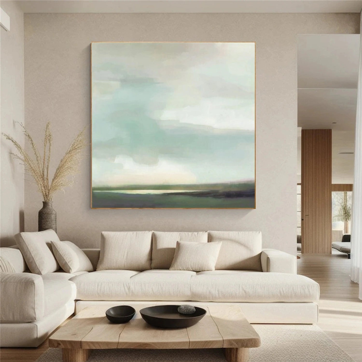 Green Abstract Wall Art #AT130