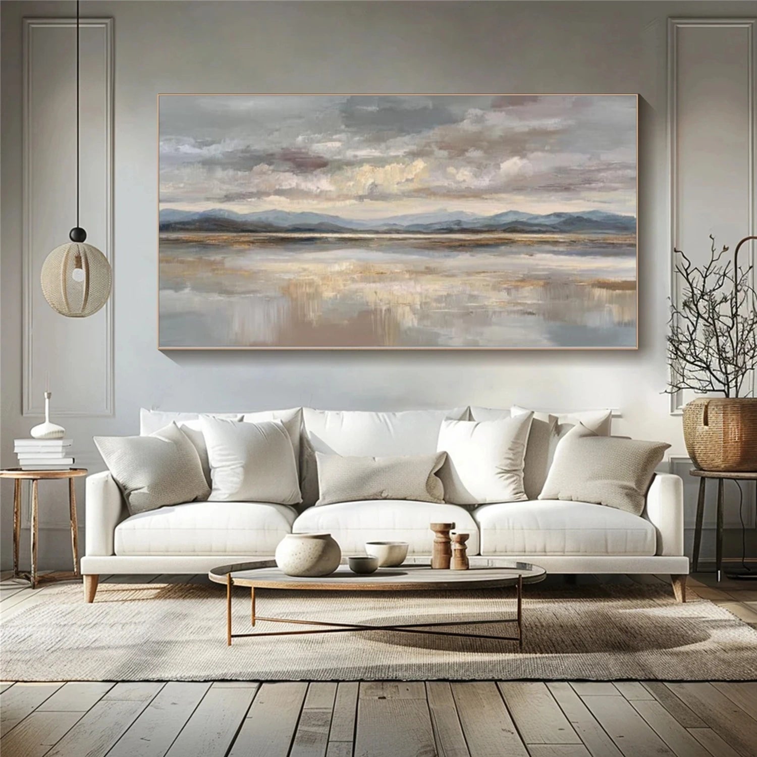 Ocean & Sky Abstract Wall Art #MO084