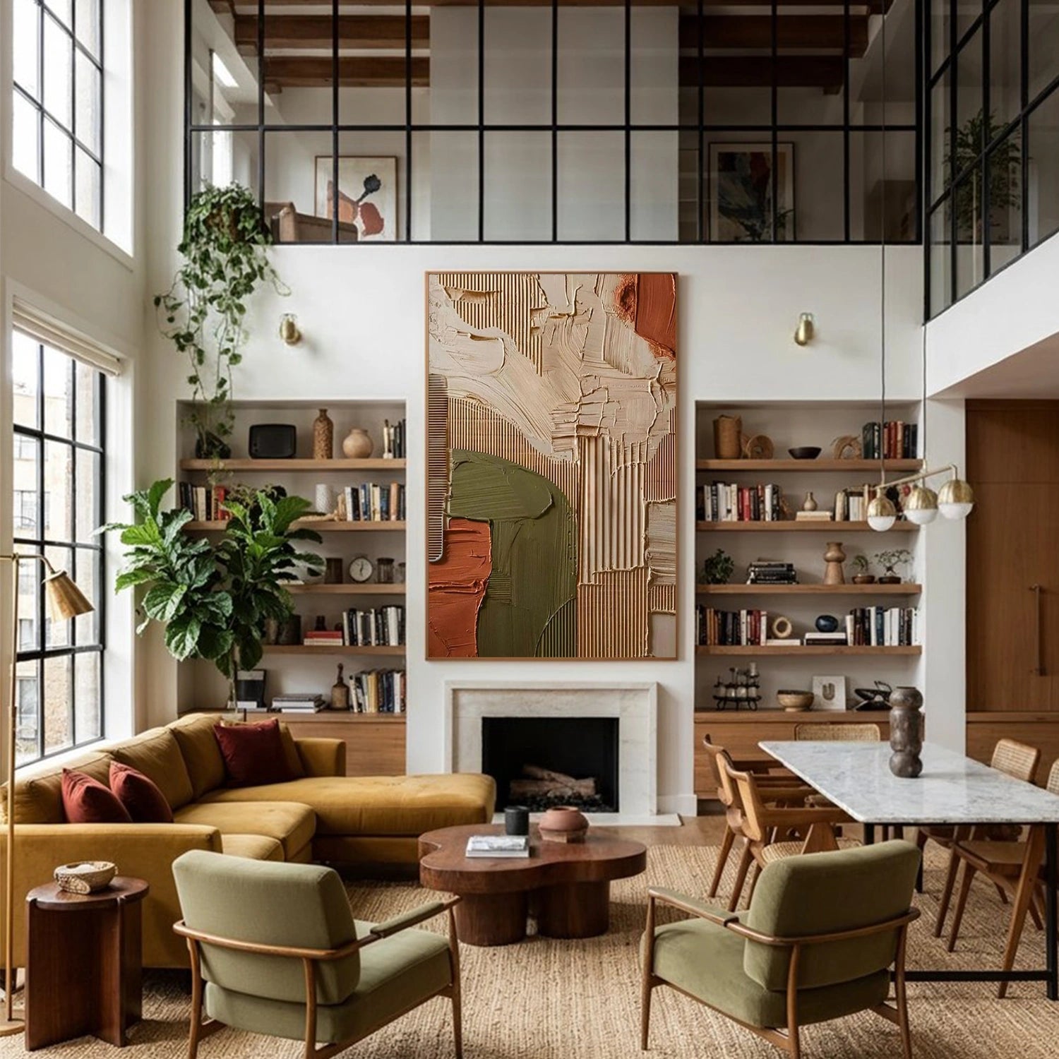 Abstract Textured Wall Art #AT157