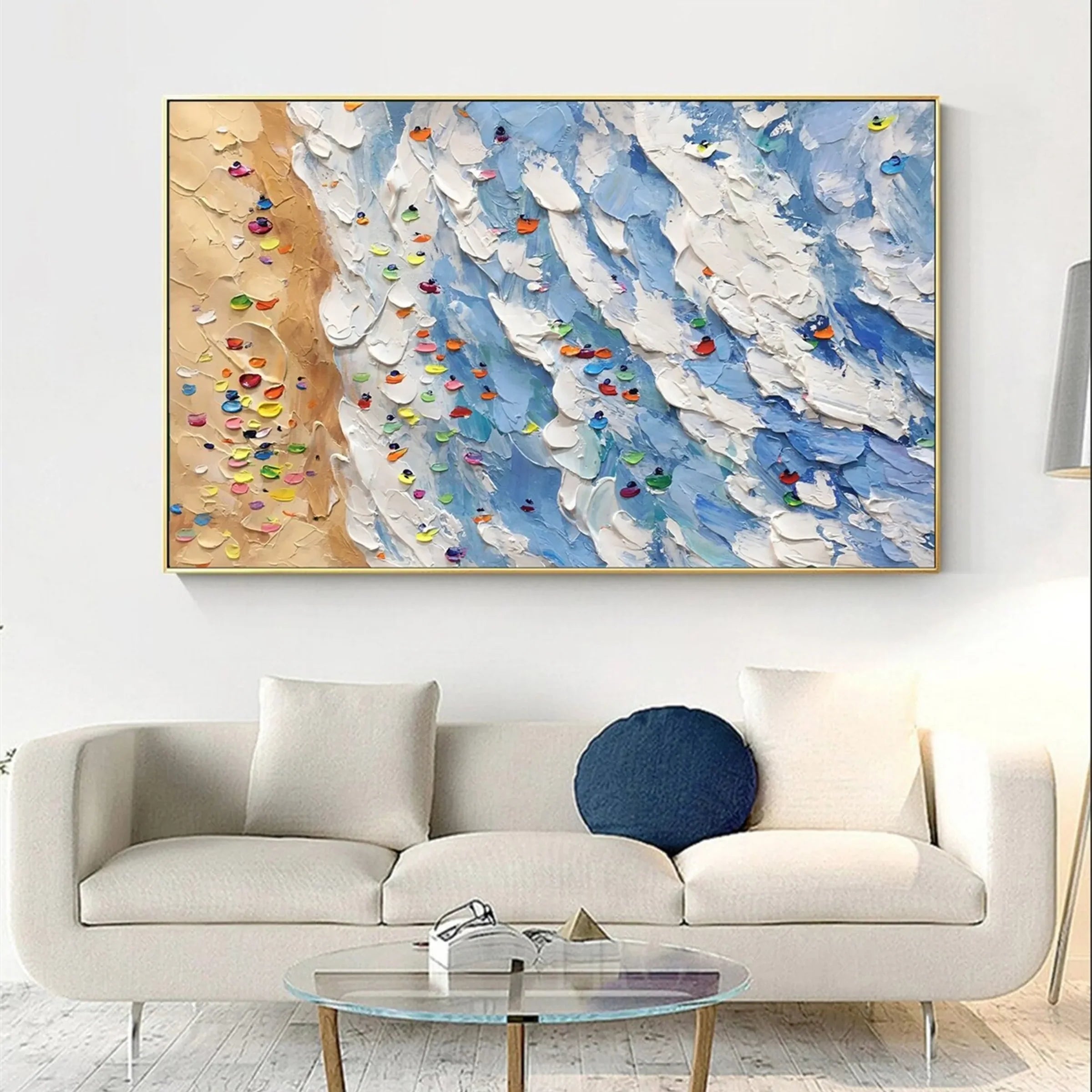 Surfing Sport Art Textured Canvas #PT032