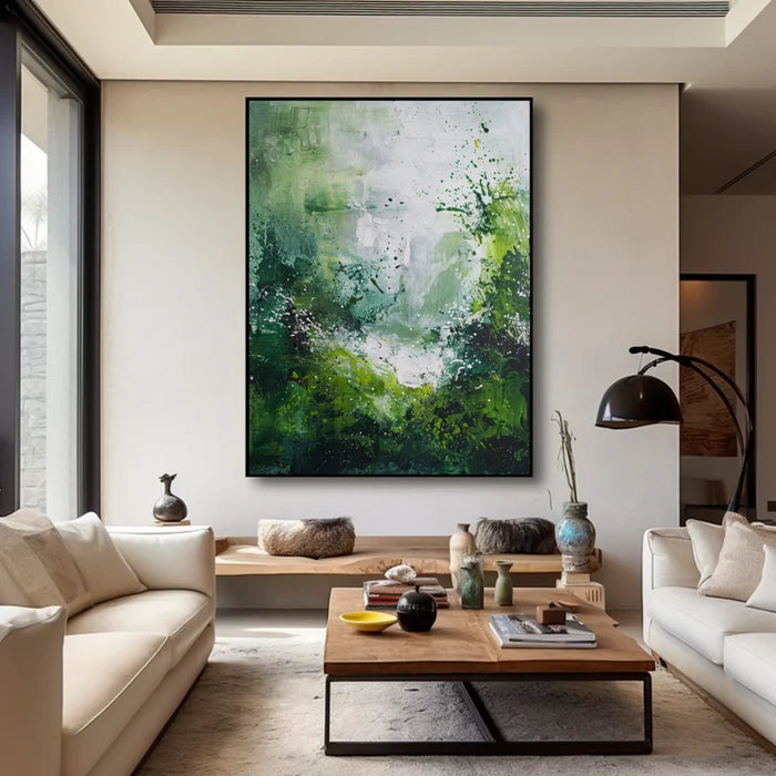 Green Abstract Wall Art  #AT125