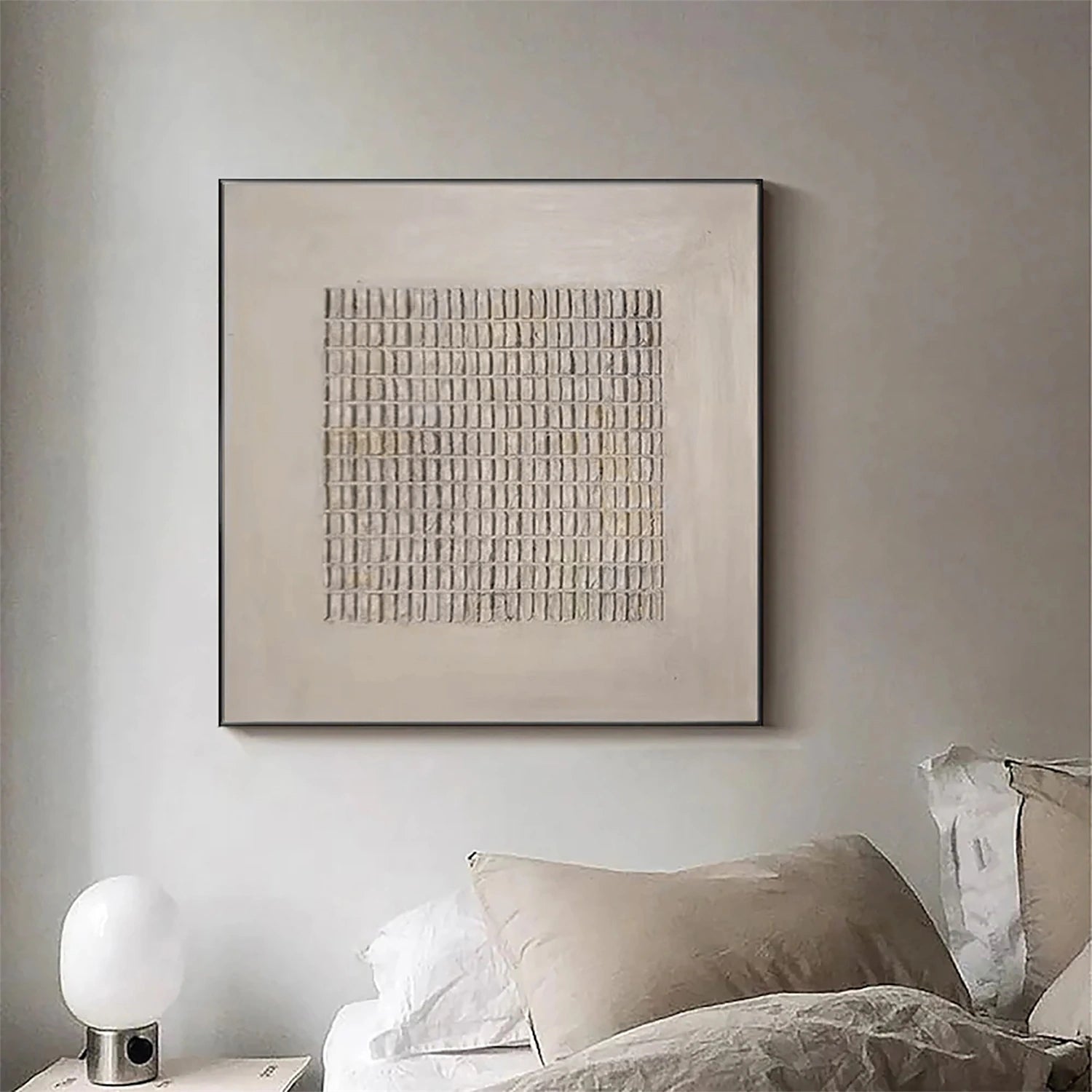 Beige and Brown Abstract Texture Wall Art  #AT045