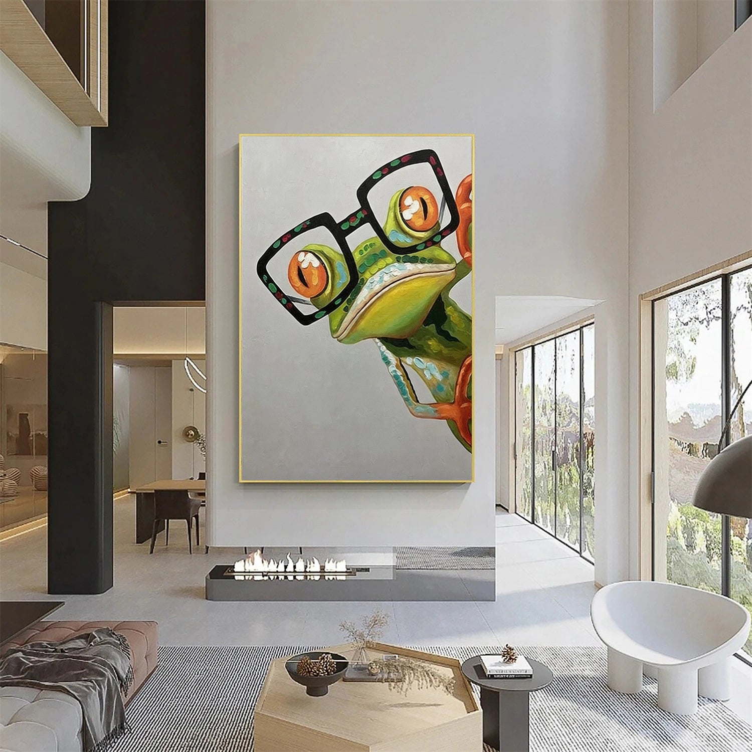 Abstract Frog Animal Wall Art #DL061