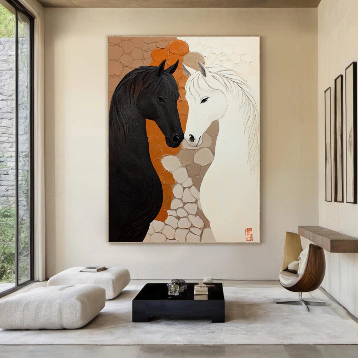 Abstract Horse Animal Wall Art #DL057