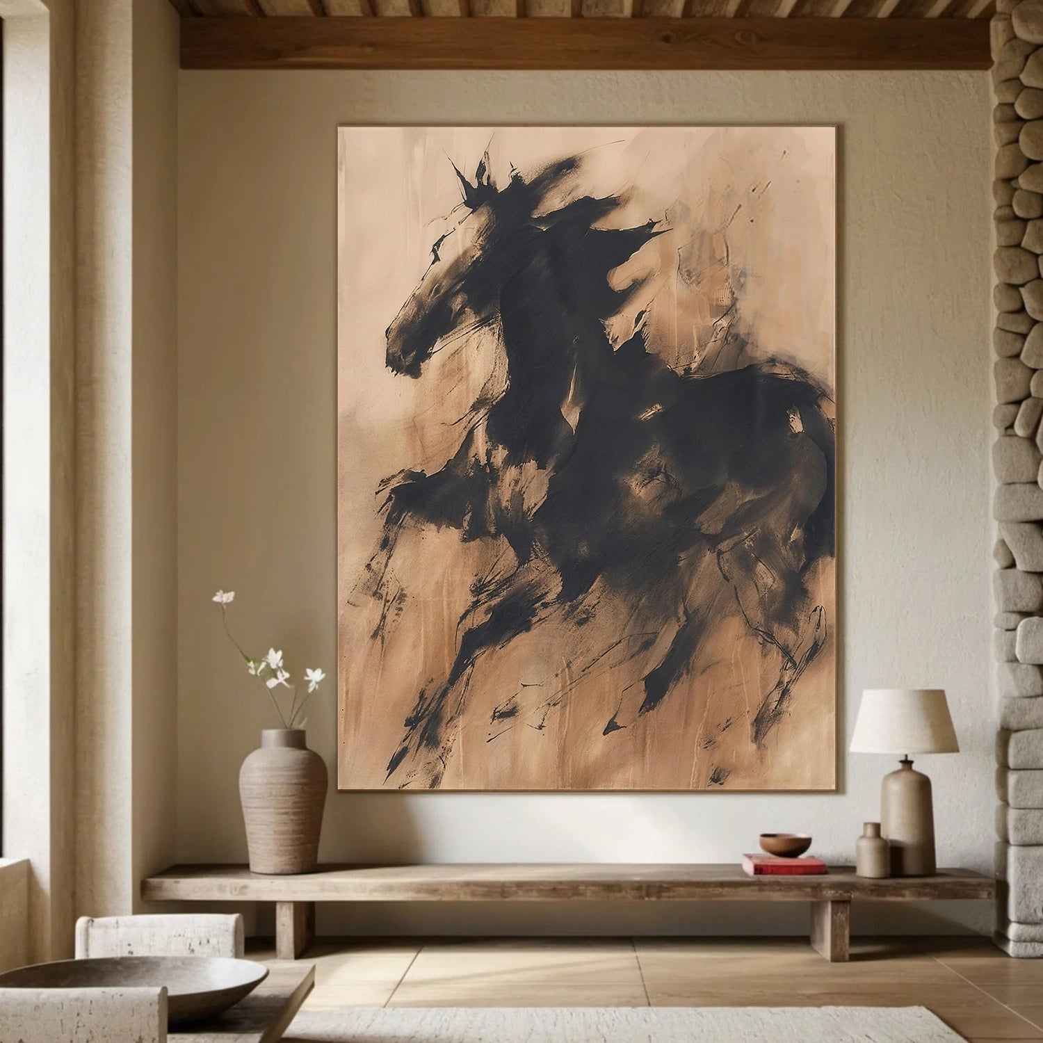 Abstract Horse Animal Wall Art #DL051