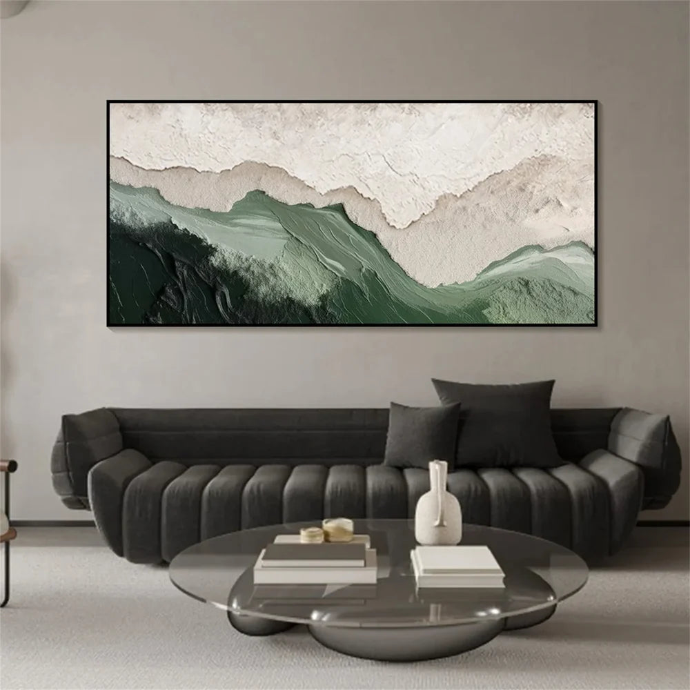 Green Abstract Texture Wall Art #AT031